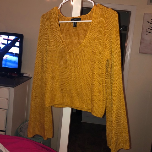 Mustard bell sleeve sweater - Picture 1 of 1